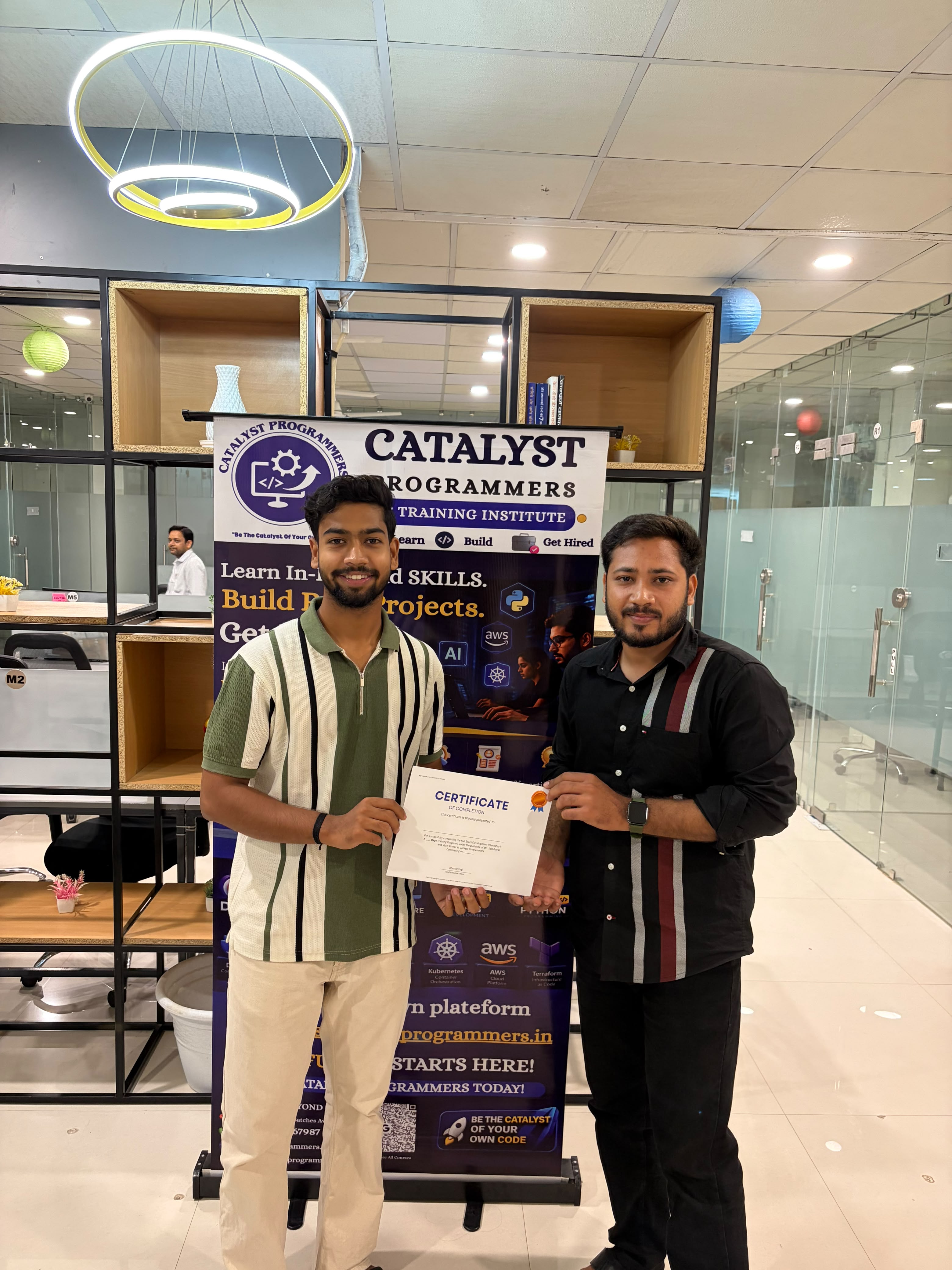 Catalyst Programmers Student Certificate Award